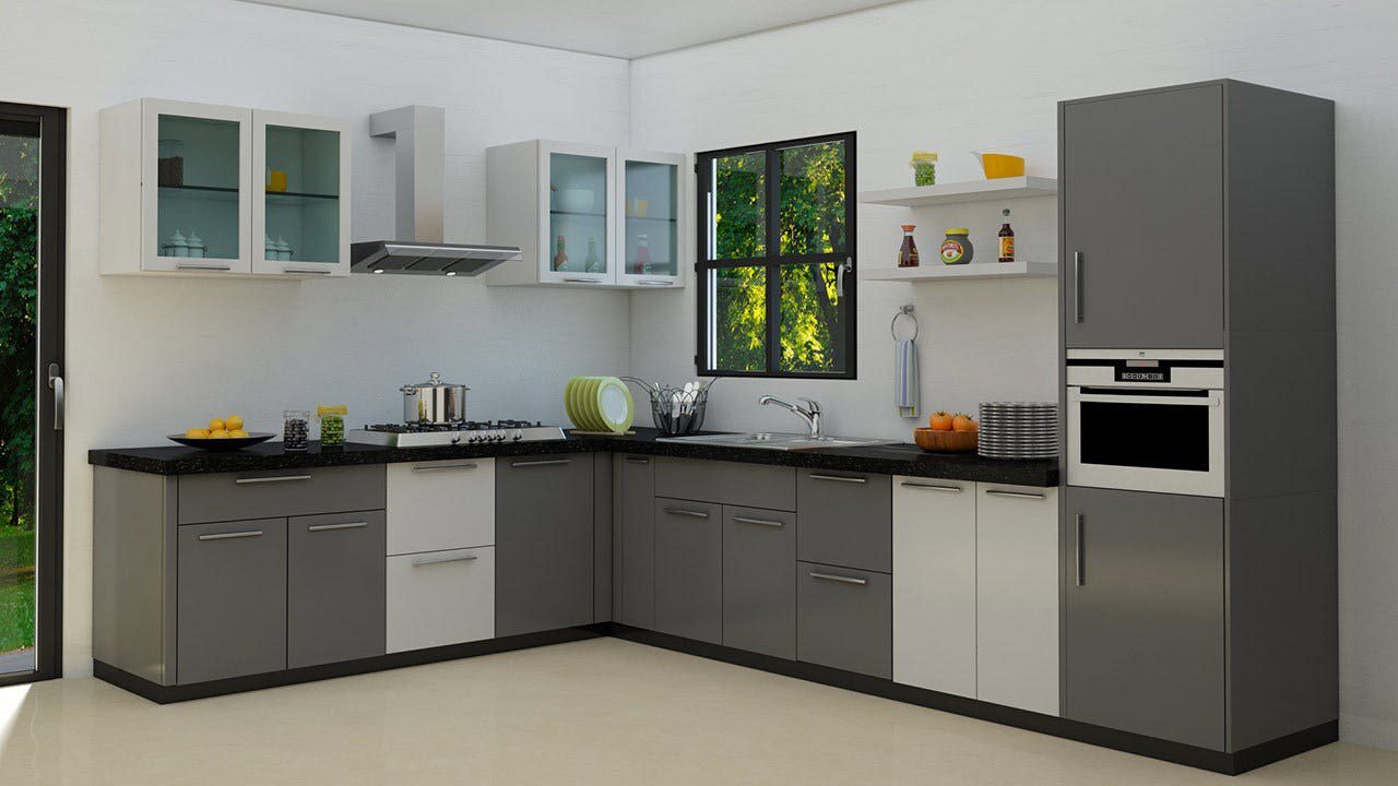 Steel Modular Kitchen Steel modular kitchen