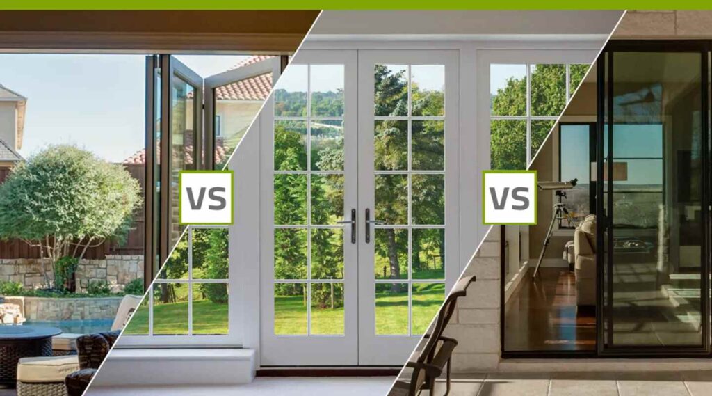 sliding glass doors vs folding glass doors