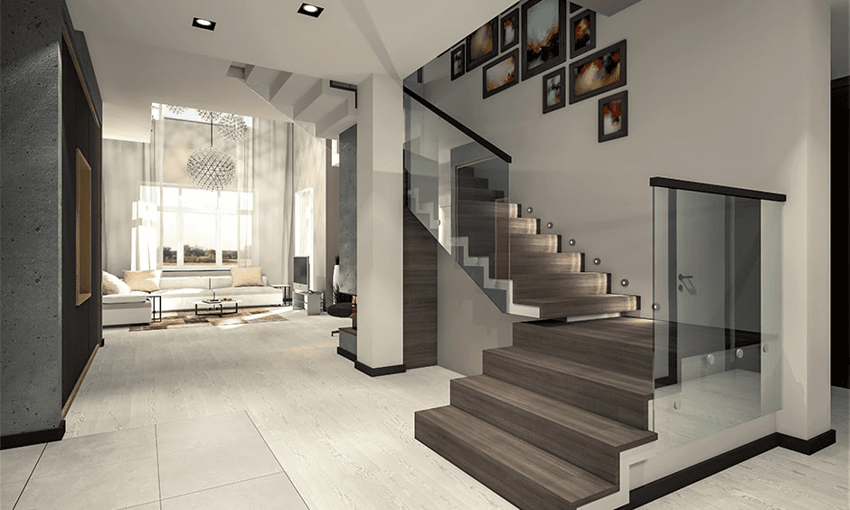Glass staircases for homes