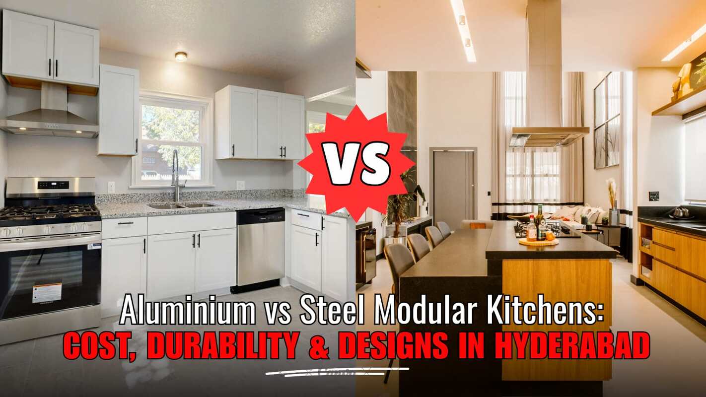 Aluminium vs steel modular kitchen