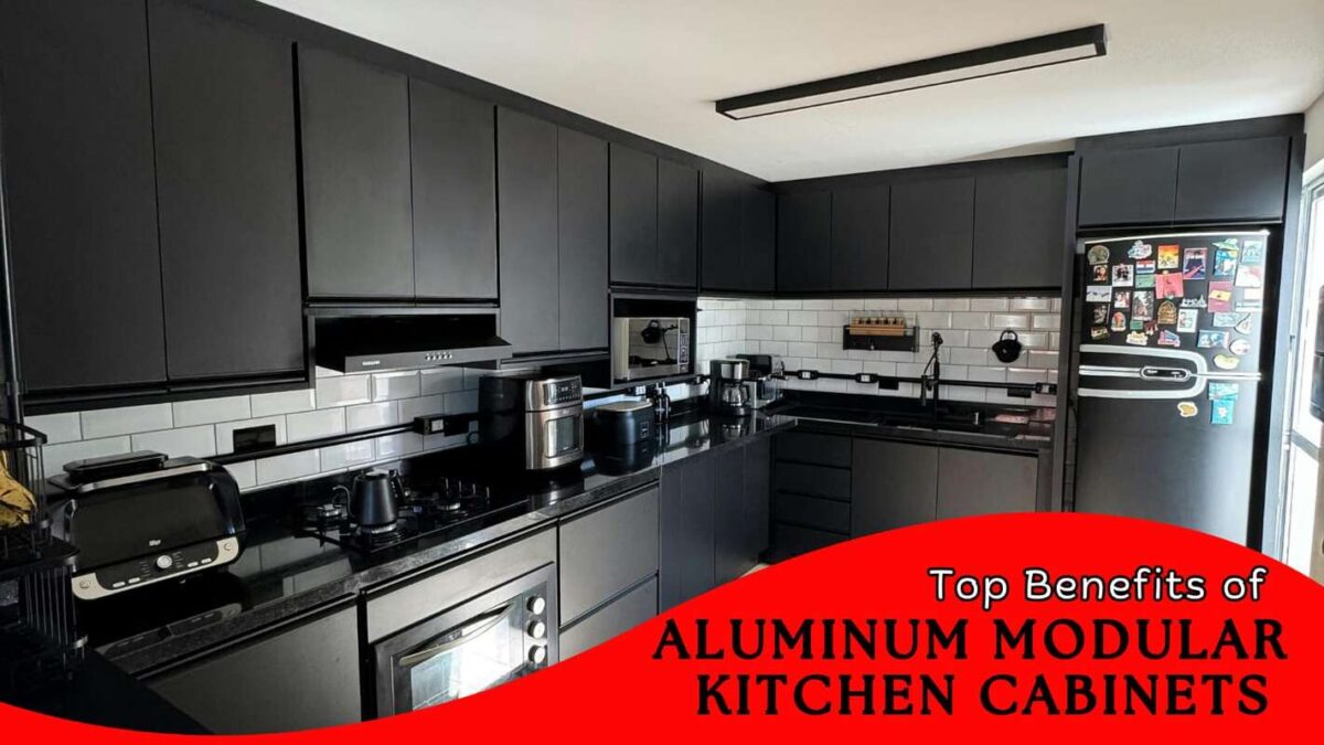 aluminium modular kitchen cabinets