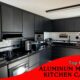 aluminium modular kitchen cabinets