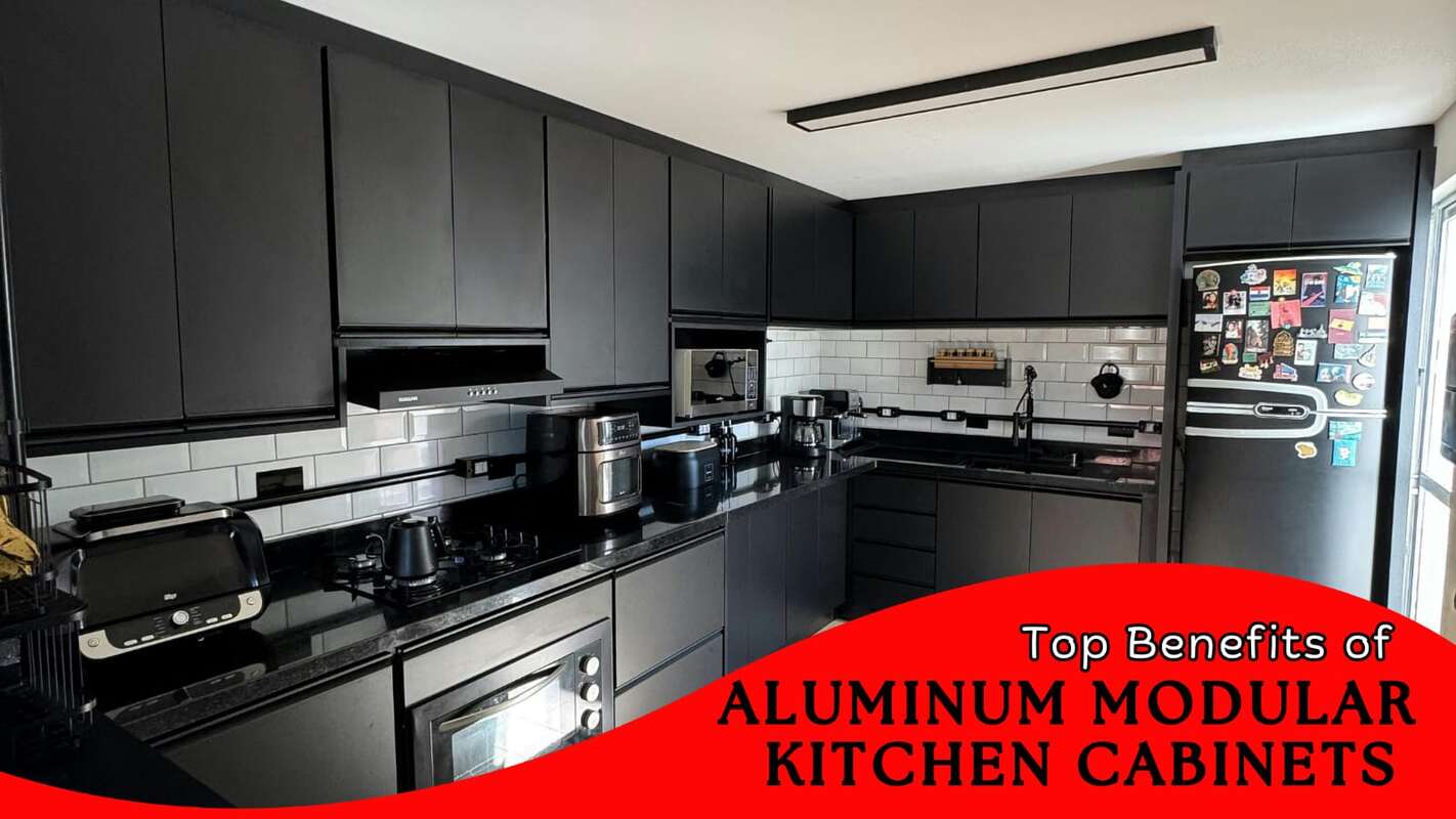 aluminium modular kitchen cabinets