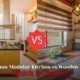 aluminium modular kitchen vs wooden kitchen