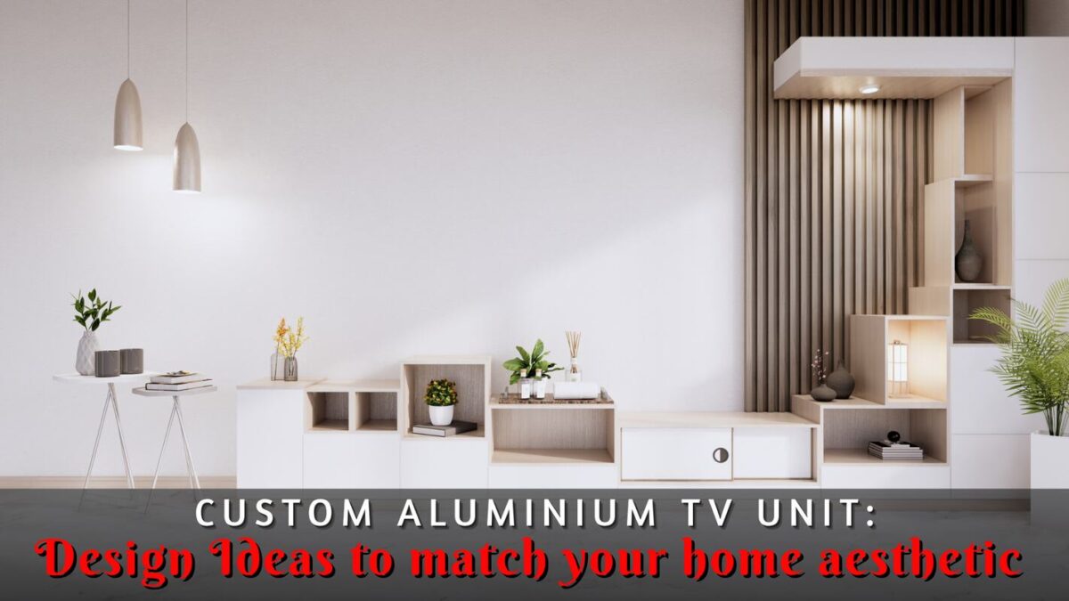 Custom aluminium TV unit