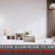Custom aluminium TV unit