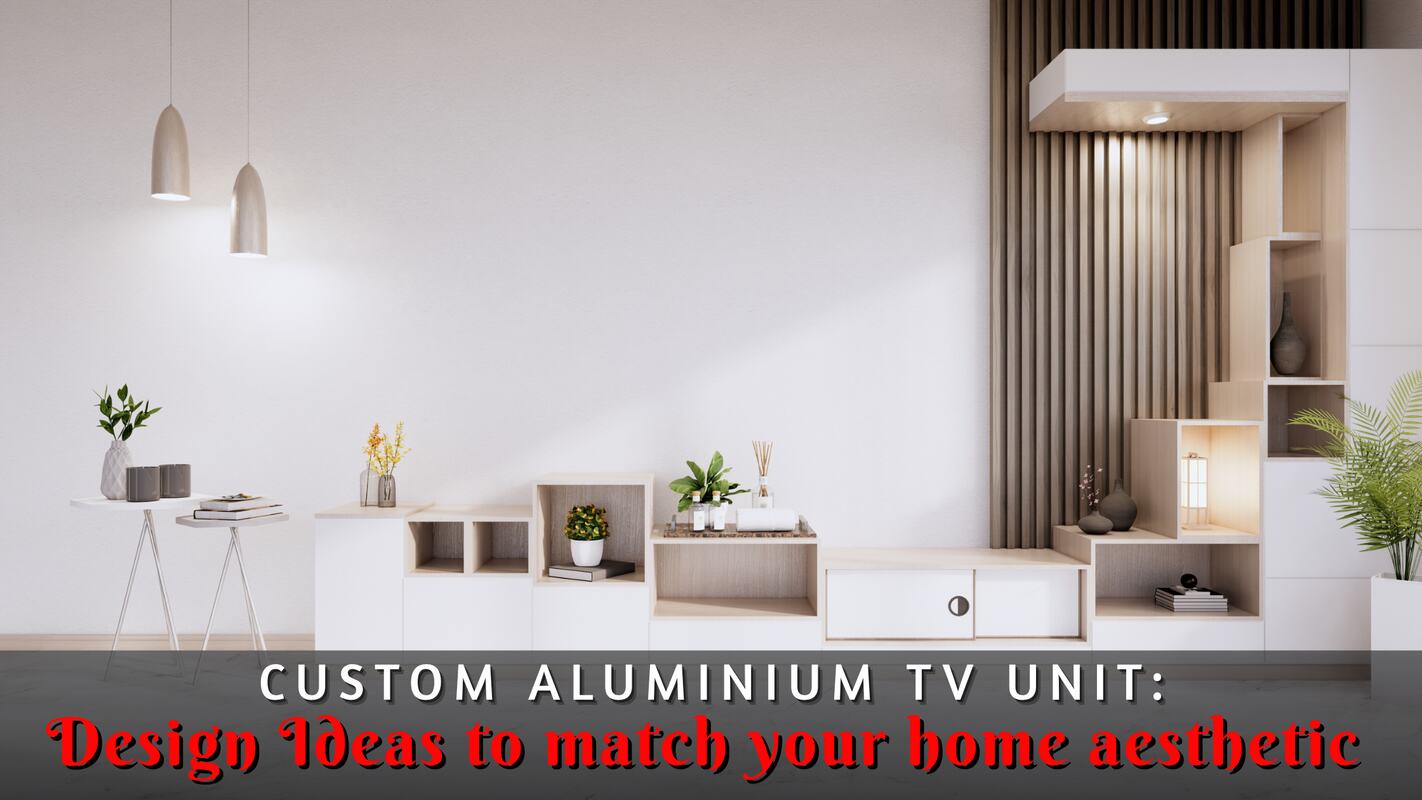 Custom aluminium TV unit