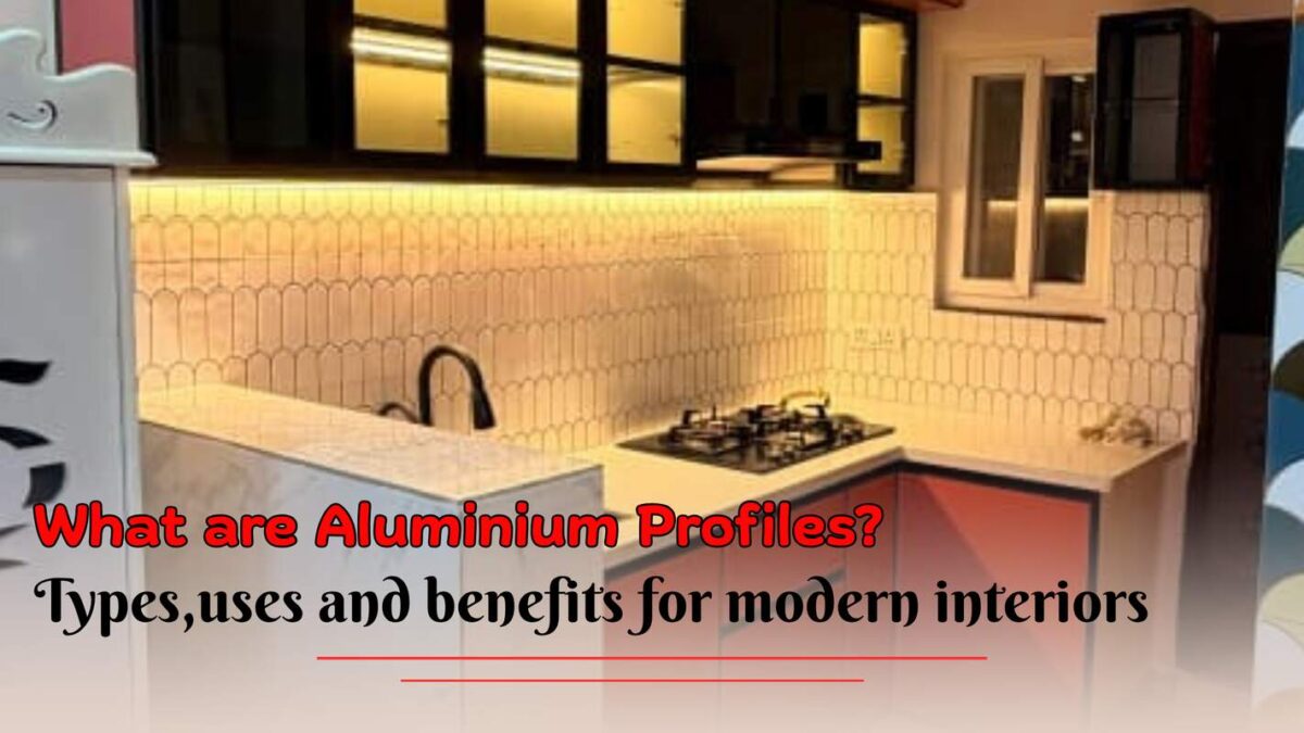 Aluminium & glass work aluminium profiles for interiors
