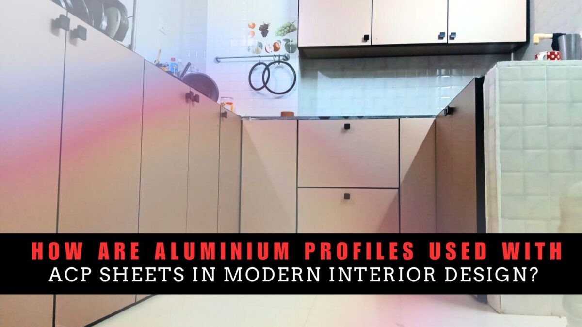 Aluminium & glass work aluminium profiles with ACP sheets