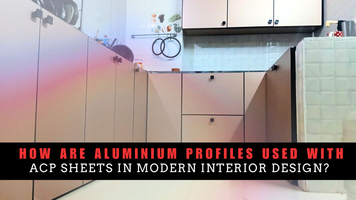 Aluminium & glass work aluminium profiles with ACP sheets