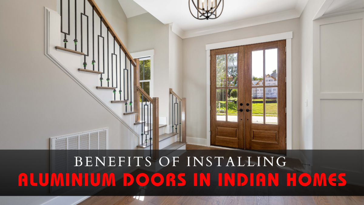 Aluminium & glass work aluminium doors for home