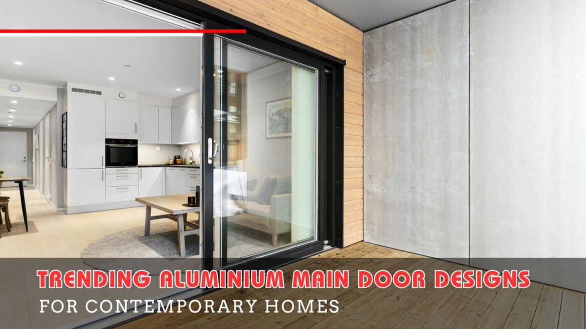 Aluminium & glass work aluminium main door design