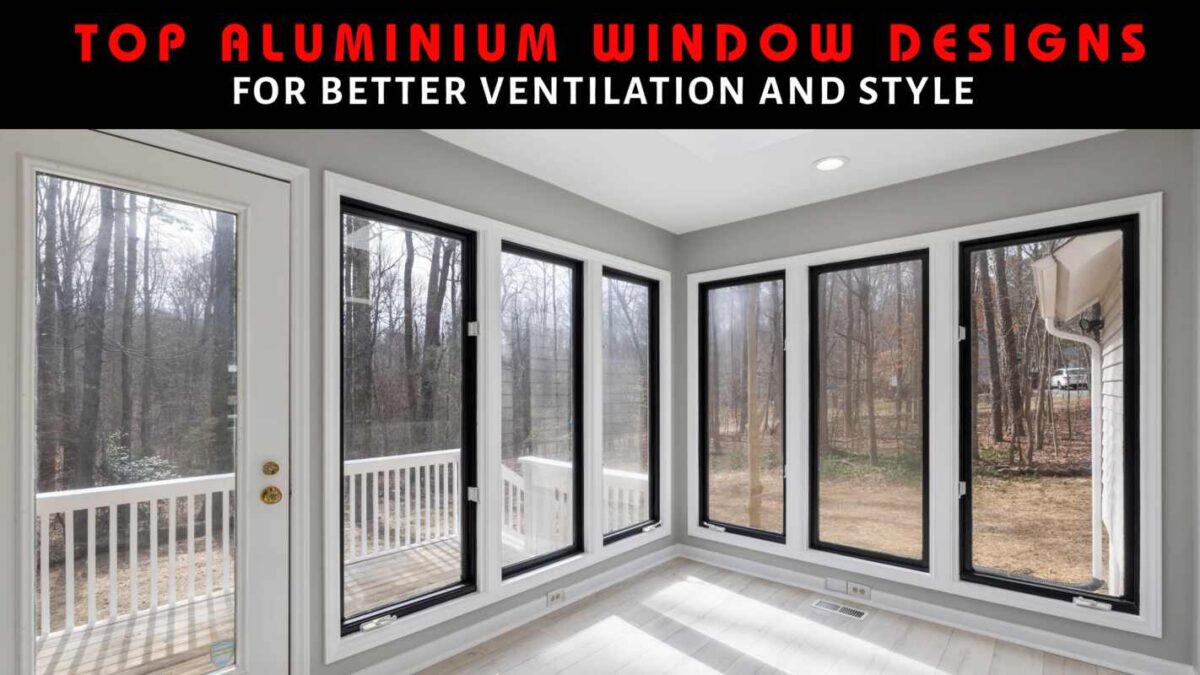 Aluminium & glass work aluminium window design