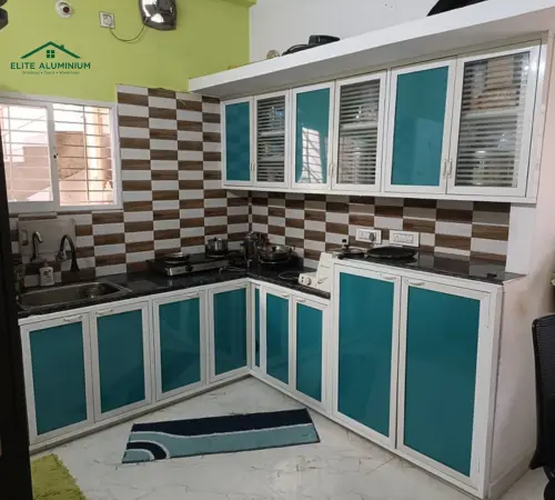 Aluminium & glass work Basic aluminium kitchen