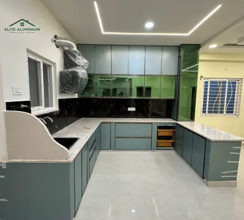 Aluminium & glass work aluminium kitchen in hyderabad
