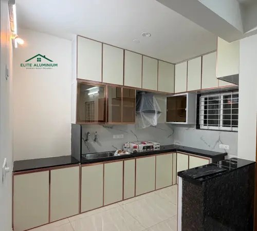 Aluminium & glass work premium aluminium kitchen